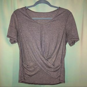 Steel Blue Lululemon Twist-Front Tee